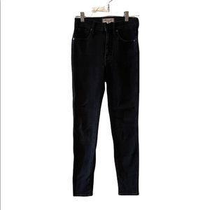 Madewell high rise black skinny Jeans